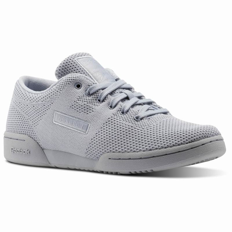 Reebok Workout Clean Ultraknit Shoes Womens Grey/White India SV3165HO
